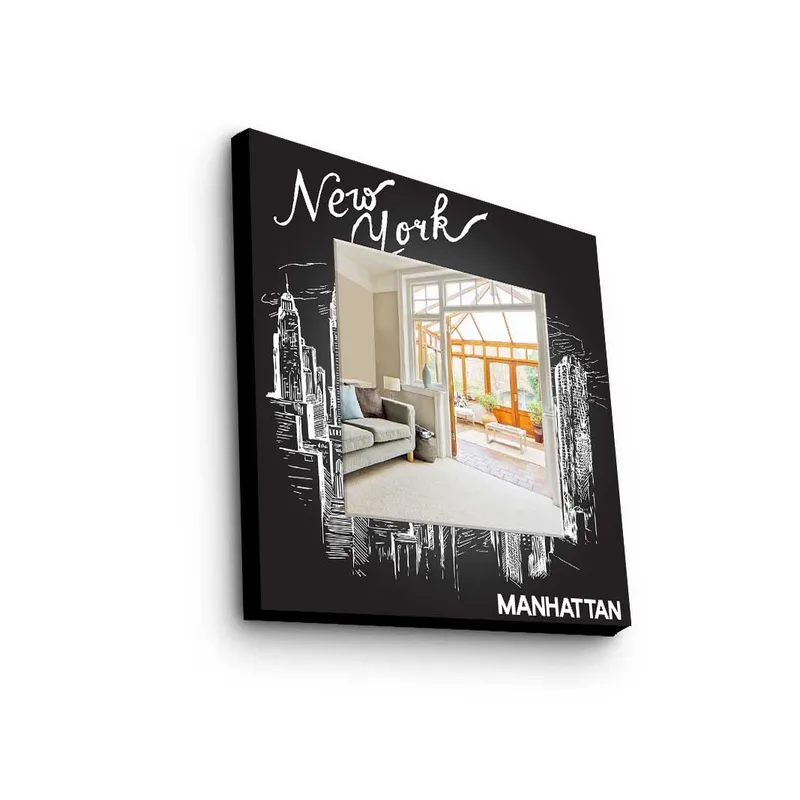 Koristepeili 50x50 cm, Monivärinen