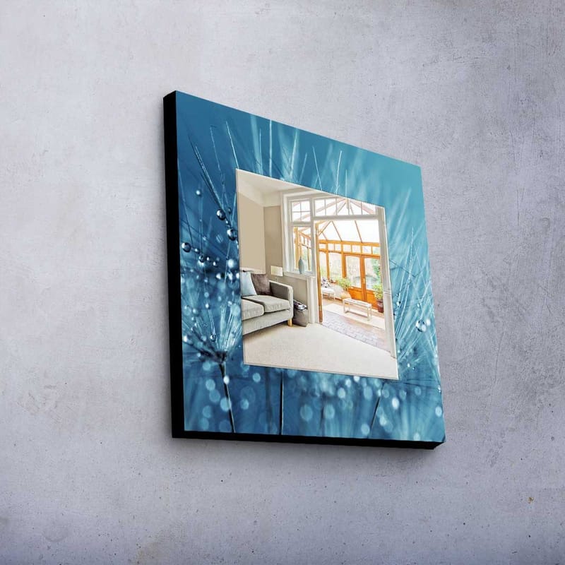 Koristepeili 50x50 cm - Monivärinen - Sisustustuotteet - Peili