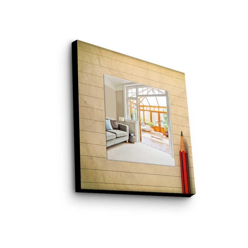 Koristepeili 50x50 cm, Monivärinen