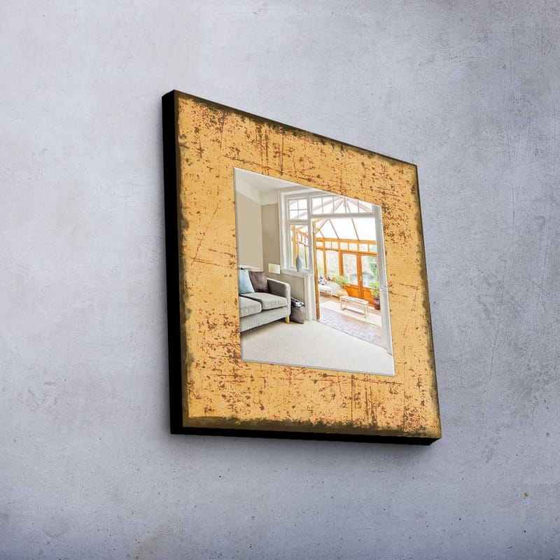 Koristepeili 50x50 cm - Monivärinen - Sisustustuotteet - Peili