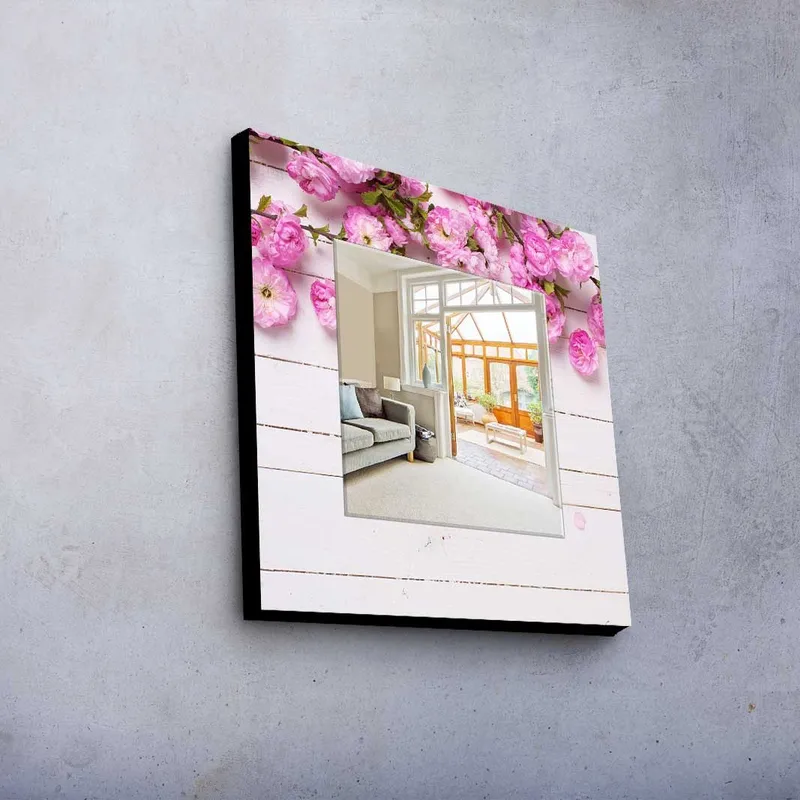 Koristepeili 50x50 cm - Monivärinen - Sisustustuotteet - Peili