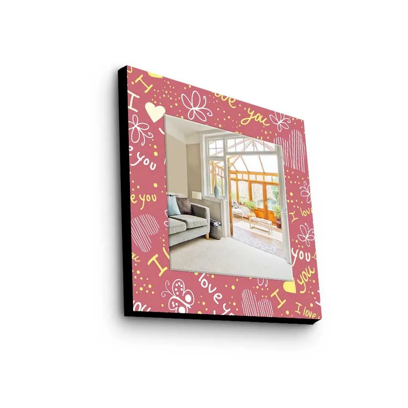 Koristepeili 50x50 cm, Monivärinen