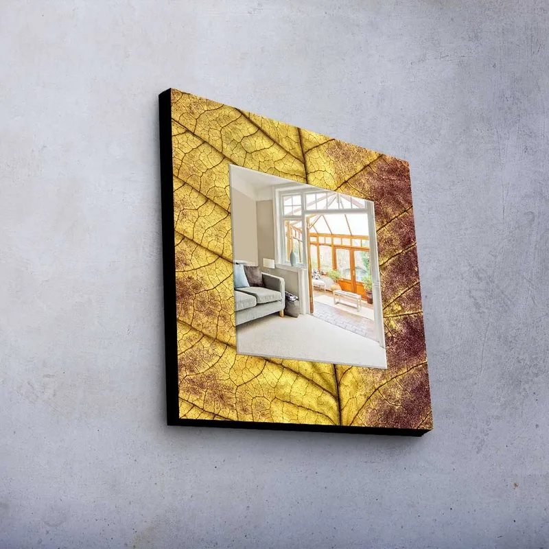 Koristepeili 50x50 cm - Monivärinen - Sisustustuotteet - Peili