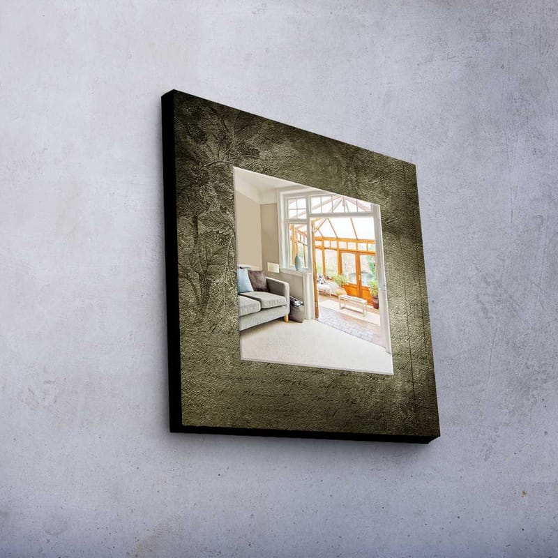 Koristepeili 50x50 cm - Monivärinen - Sisustustuotteet - Peili