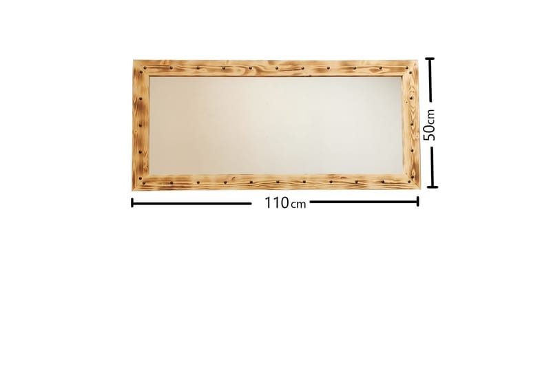 Koristepeili Arichabala 110 cm - Pähkinä - Sisustustuotteet - Peili