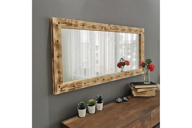 Koristepeili Arichabala 110 cm - Pähkinä - Sisustustuotteet - Peili