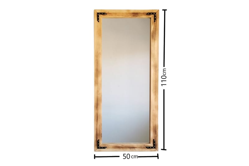 Koristepeili Ashbrittle 50 cm - Pähkinä - Sisustustuotteet - Peili