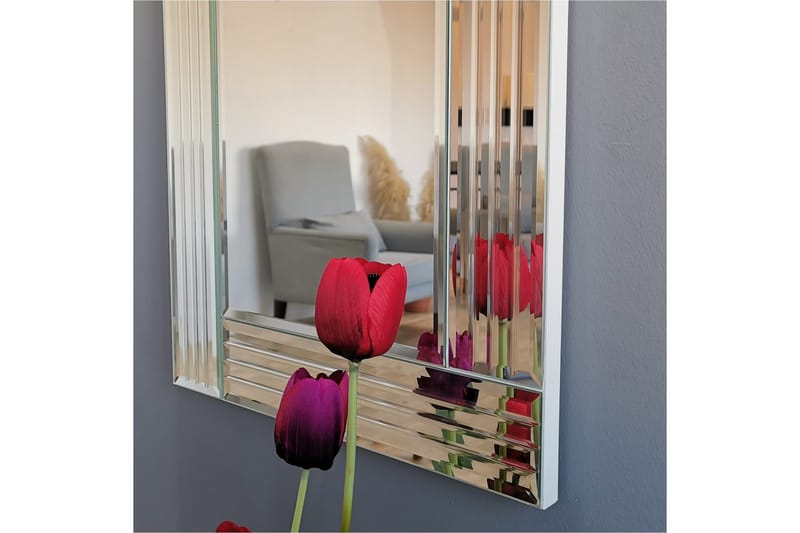 Koristepeili Brinlea 40 cm - Hopea - Sisustustuotteet - Peili