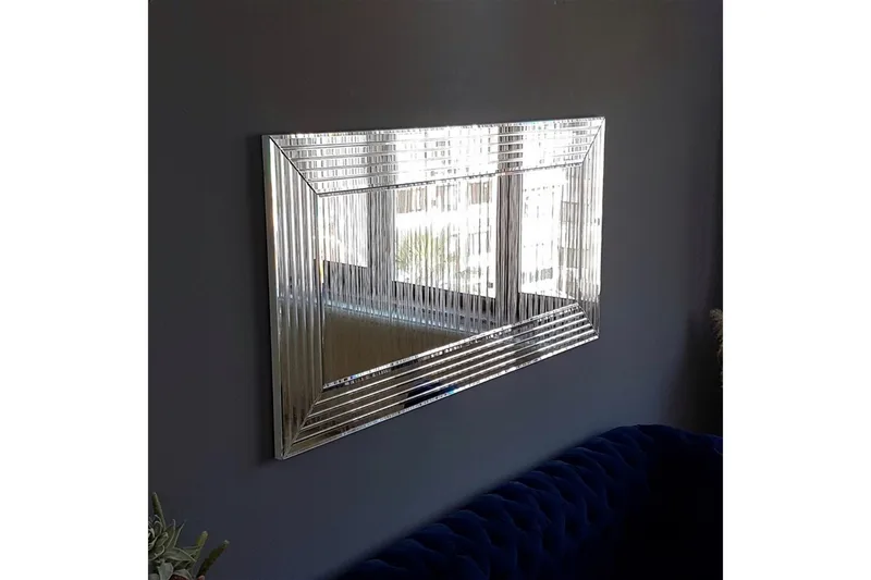 Koristepeili Catilyn 65 cm - Hopea - Sisustustuotteet - Peili