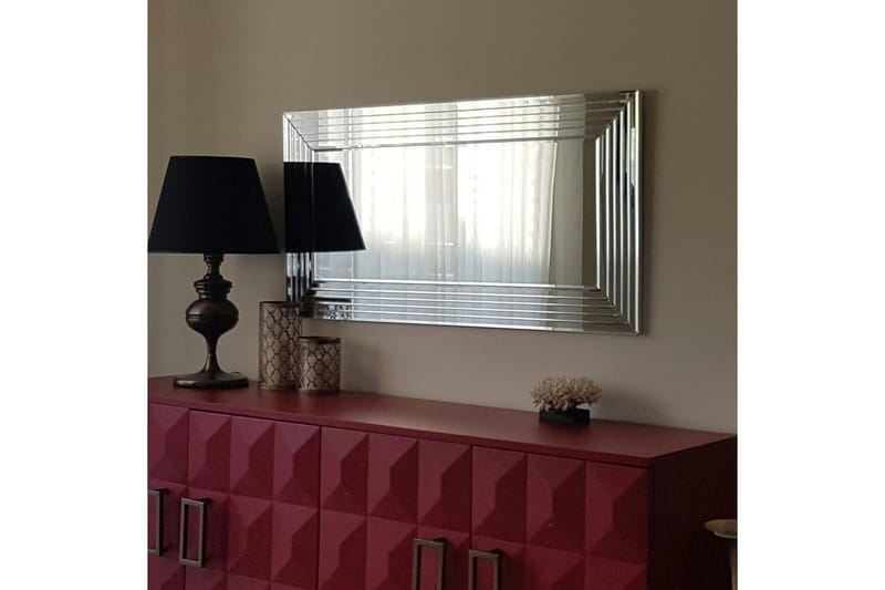 Koristepeili Catilyn 65 cm - Hopea - Sisustustuotteet - Peili