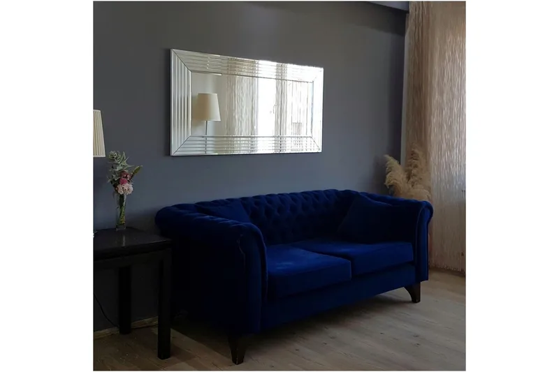 Koristepeili Catilyn 65 cm - Hopea - Sisustustuotteet - Peili