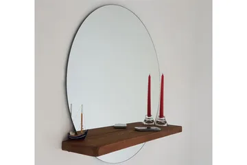 Koristepeili Fechtner 70 cm - Pähkinä - Sisustustuotteet - Peili