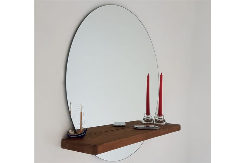 Koristepeili Fechtner 70 cm - Pähkinä - Sisustustuotteet - Peili