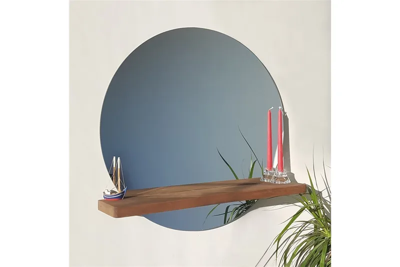 Koristepeili Fechtner 70 cm - Pähkinä - Sisustustuotteet - Peili