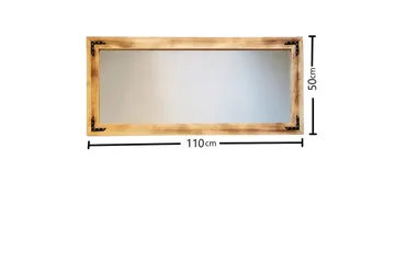 Koristepeili Haddiscoe 110 cm - Pähkinä - Sisustustuotteet - Peili
