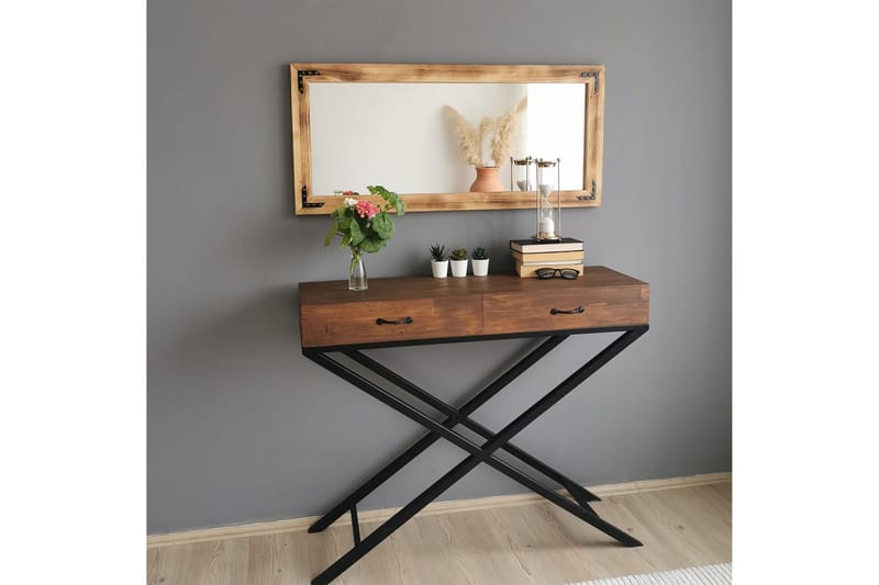 Koristepeili Haddiscoe 110 cm - Pähkinä - Sisustustuotteet - Peili