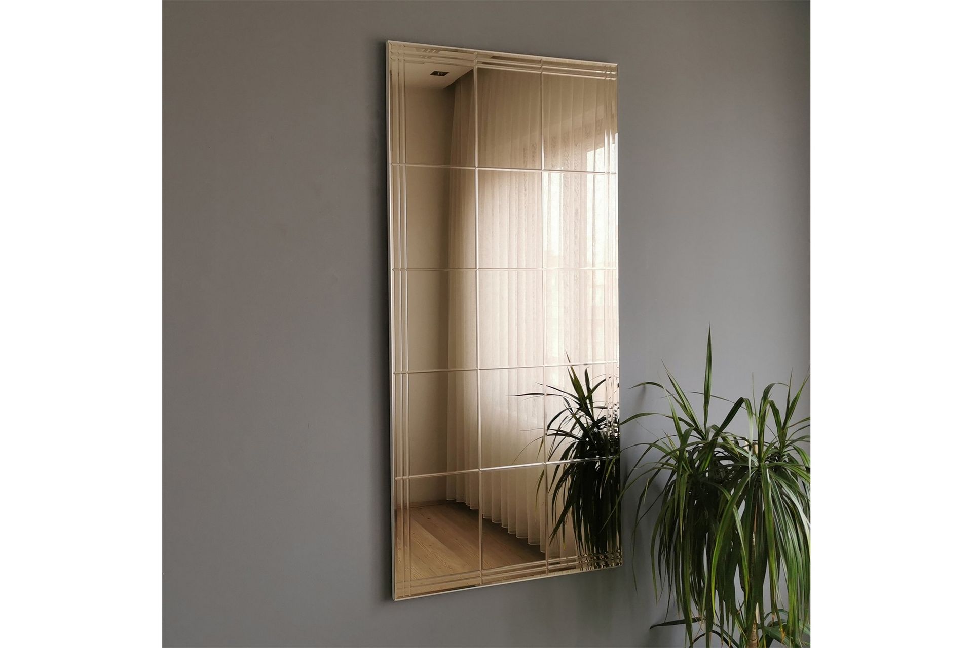 Koristepeili Kentin 130 cm - Hopea - Sisustustuotteet - Peili