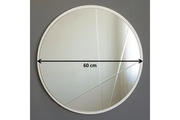 Koristepeili Kueber 60 cm - Hopea - Sisustustuotteet - Peili