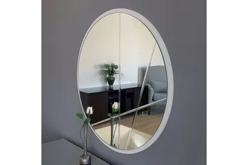 Koristepeili Kueber 60 cm - Hopea - Sisustustuotteet - Peili