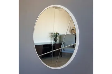 Koristepeili Kueber 60 cm - Hopea - Sisustustuotteet - Peili