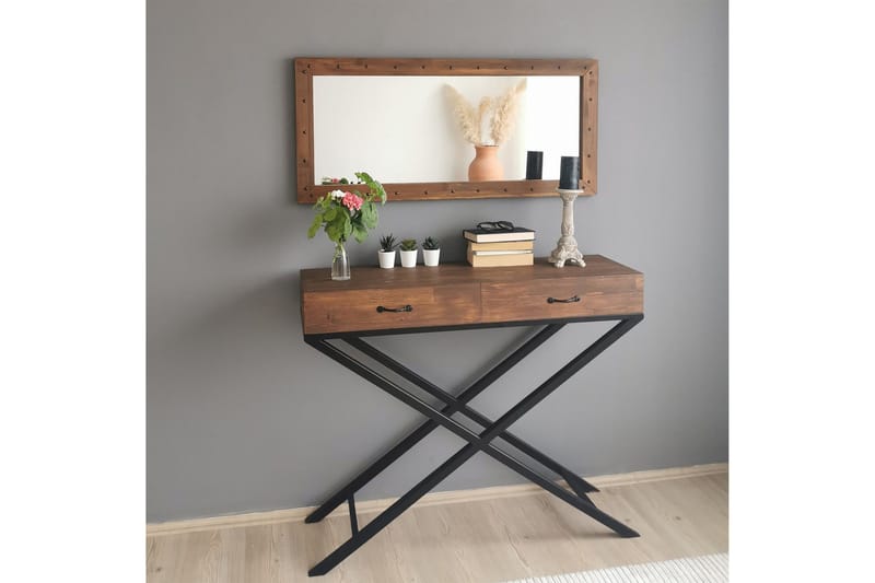 Koristepeili Lint 110 cm - Pähkinä - Sisustustuotteet - Peili