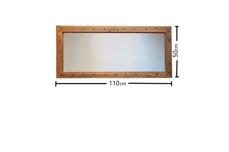 Koristepeili Lint 110 cm - Pähkinä - Sisustustuotteet - Peili