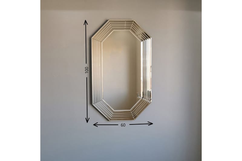 Koristepeili Melholt 100 cm - Pronssi - Sisustustuotteet - Peili