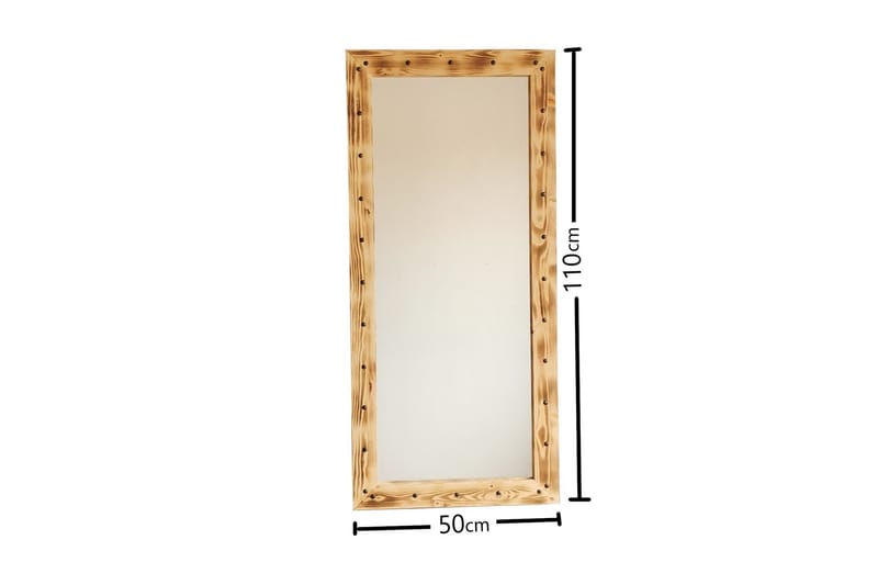 Koristepeili Schelly 50 cm - Pähkinä - Sisustustuotteet - Peili
