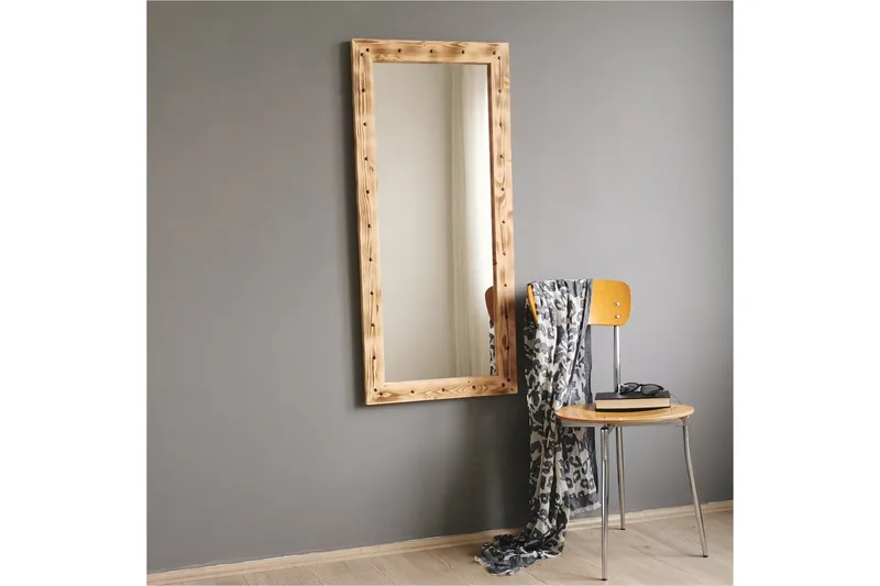 Koristepeili Schelly 50 cm - Pähkinä - Sisustustuotteet - Peili