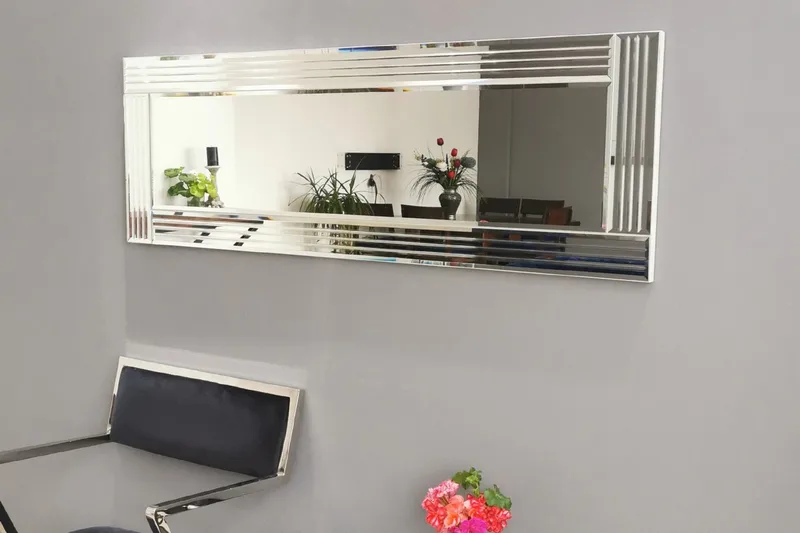 Koristepeili Teders 120 cm - Hopea - Sisustustuotteet - Peili