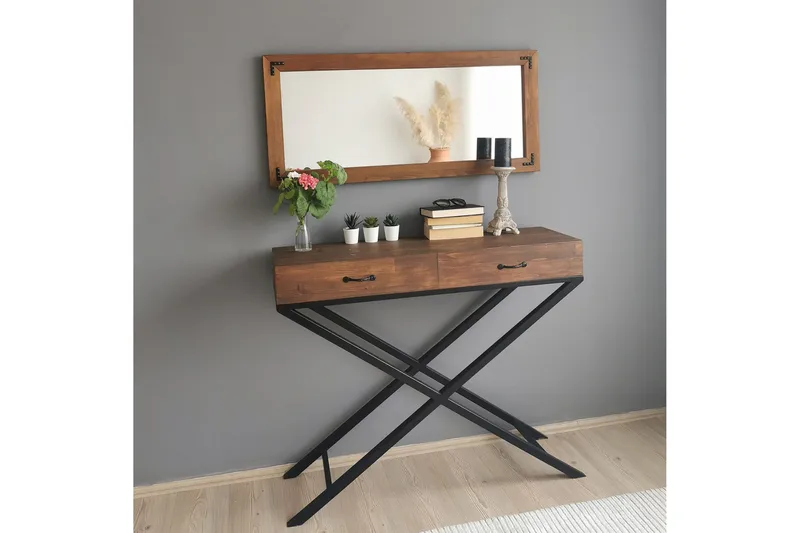 Koristepeili Vodraska 110 cm - Pähkinä - Sisustustuotteet - Peili