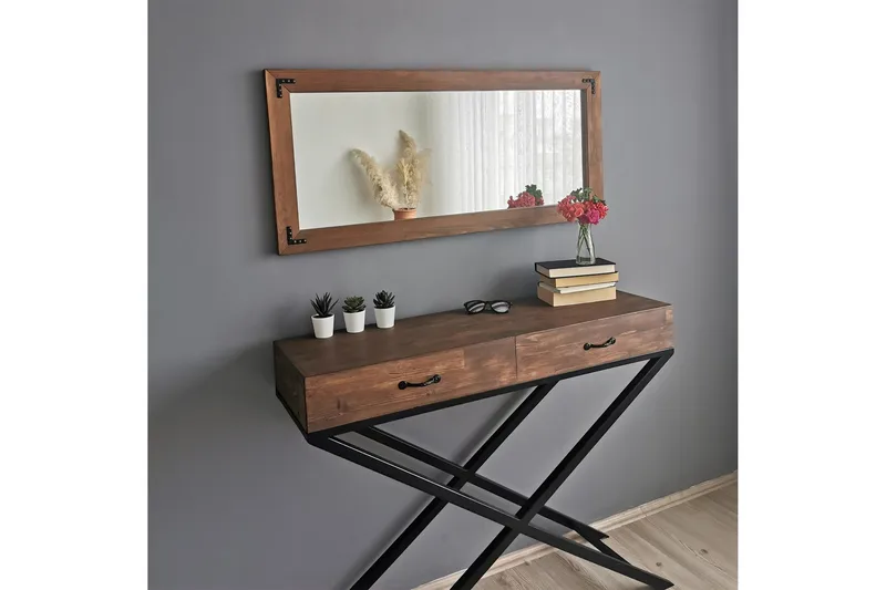 Koristepeili Vodraska 110 cm - Pähkinä - Sisustustuotteet - Peili