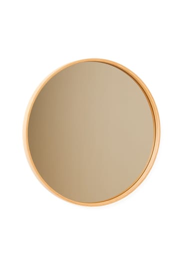 Koristepeili Wallxpert Circle (60 x 60 x 4 cm) tammi - Valkoinen kehys tammenvärisin yksityiskohdin - Sisustustuotteet - Peili