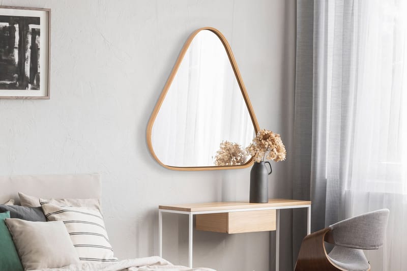 Koristepeili Wallxpert Specific (57 x 57 x 4 cm) Tammi - Tammi - Sisustustuotteet - Peili