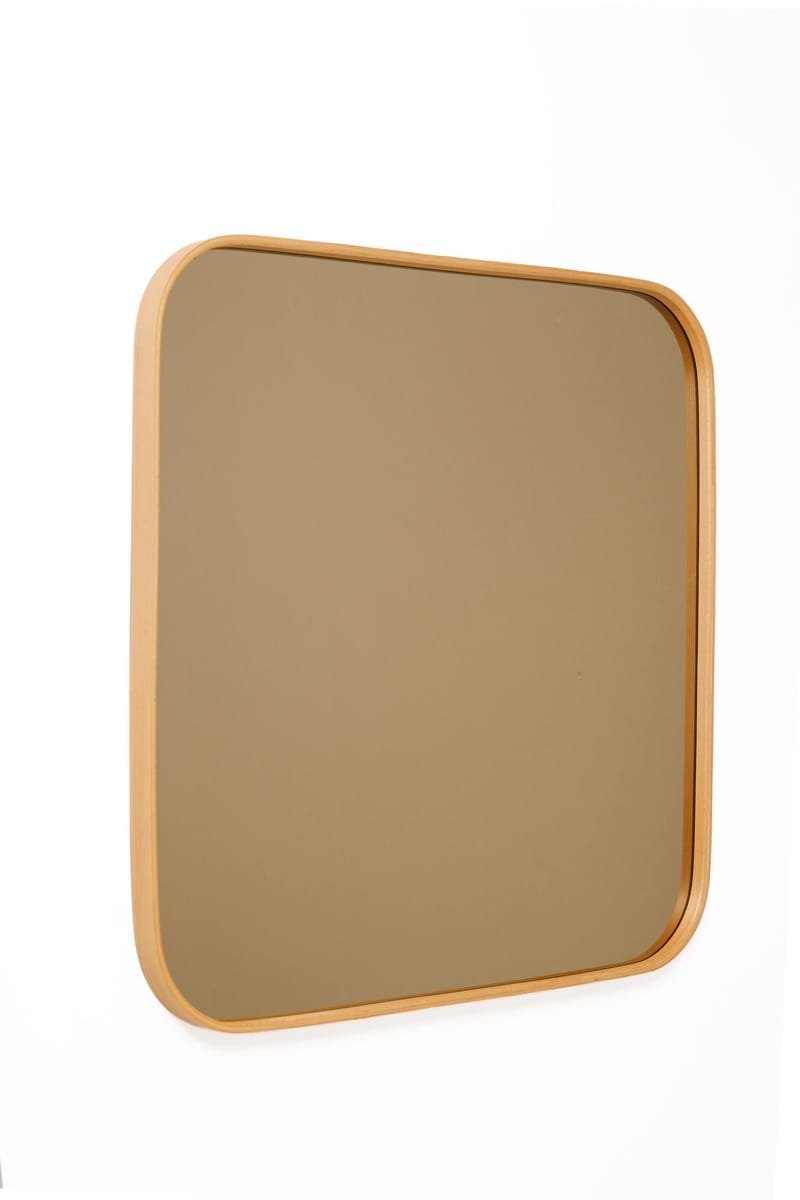 Koristepeili Wallxpert Square (90 x 90 x 4 cm) Tammi - Tammi - Sisustustuotteet - Peili