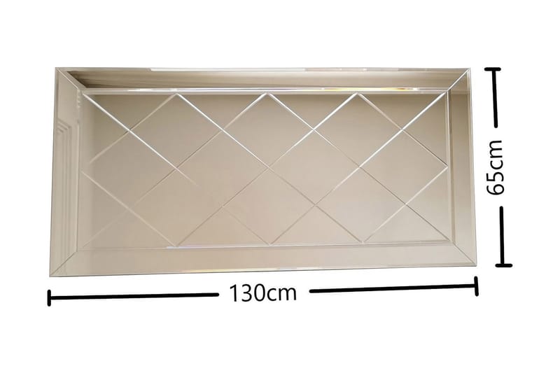 Koristepeili Wuthrich 65 cm - Hopea - Sisustustuotteet - Peili