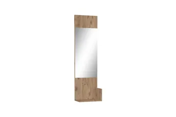 Kosmo Seinälle Kiinnitettävä Peili Suorakaiteen Muotoinen 32x114 cm - Harmaa - Sisustustuotteet - Peili