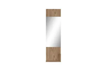 Kosmo Seinälle Kiinnitettävä Peili Suorakaiteen Muotoinen 32x114 cm - Harmaa - Sisustustuotteet - Peili