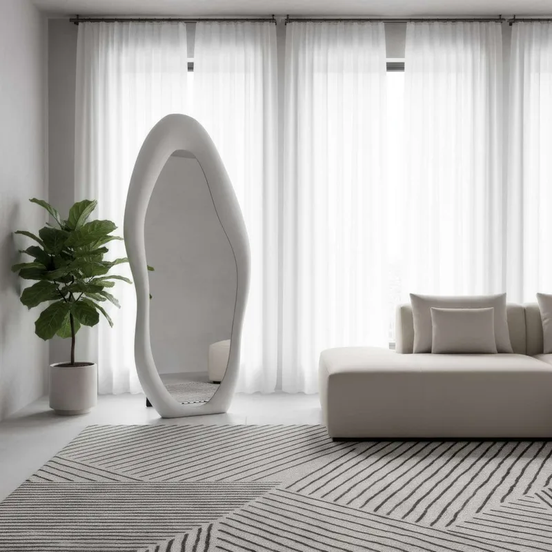 Kuro Lattiapeili 70 x 165 cm - Kermanvalkoinen - Sisustustuotteet - Peili - Lattiapeili