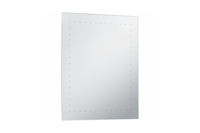 Kylpyhuoneen LED-seinäpeili 50x60 cm - Hopea - Sisustustuotteet - Peili