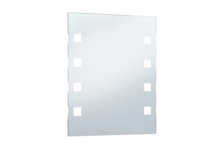 Kylpyhuoneen LED-seinäpeili 50x60 cm - Hopea - Peili - Kylpyhuoneen peilit - Kylpyhuonepeili valaistuksella