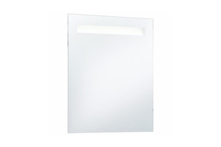 Kylpyhuoneen LED-seinäpeili 50x60 cm - Hopea - Kylpyhuoneen peilit - Peili - Kylpyhuonepeili valaistuksella