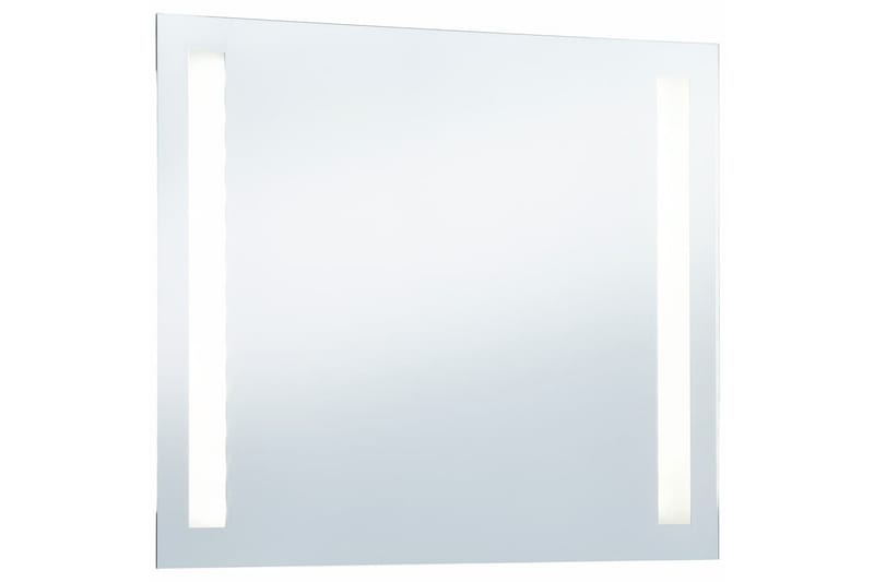 Kylpyhuoneen LED-seinäpeili 60x50 cm - Hopea - Sisustustuotteet - Peili