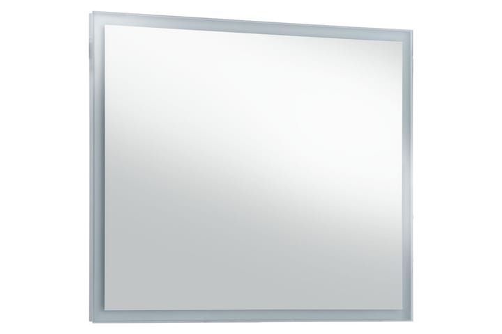 Kylpyhuoneen LED-seinäpeili 60x50 cm - Hopea - Peili - Kylpyhuoneen peilit - Kylpyhuonepeili valaistuksella