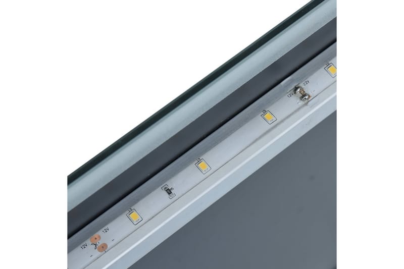 Kylpyhuoneen LED-seinäpeili 60x80 cm - Hopea - Sisustustuotteet - Peili