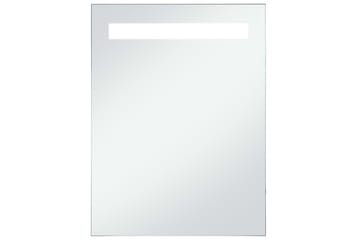 Kylpyhuoneen LED-seinäpeili 60x80 cm - Hopea - Sisustustuotteet - Peili