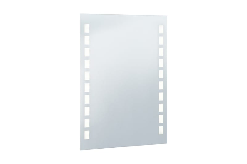Kylpyhuoneen LED-seinäpeili 60x80 cm - Hopea - Sisustustuotteet - Peili
