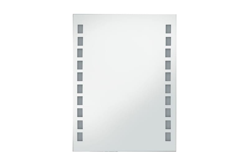 Kylpyhuoneen LED-seinäpeili 60x80 cm - Hopea - Sisustustuotteet - Peili