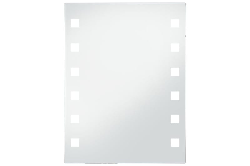 Kylpyhuoneen LED-seinäpeili 60x80 cm - Hopea - Sisustustuotteet - Peili