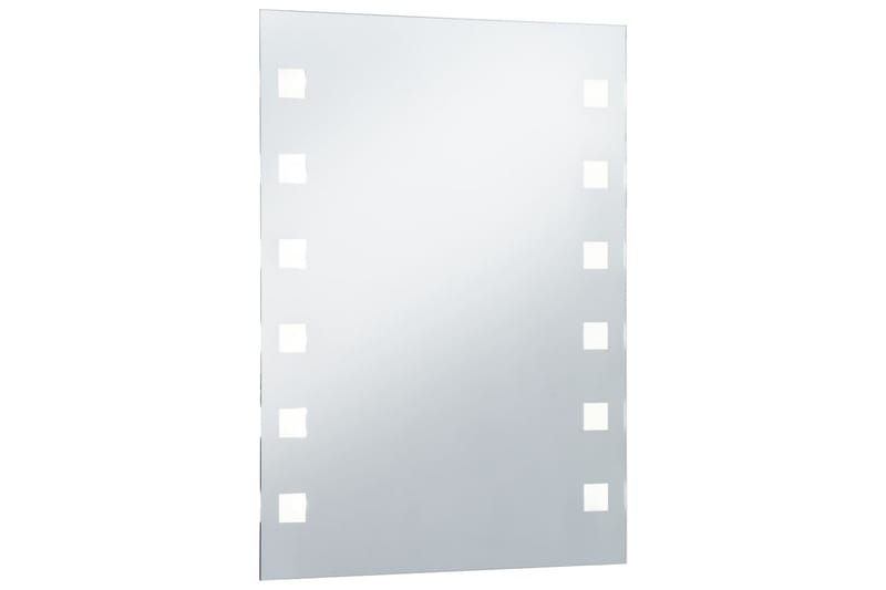 Kylpyhuoneen LED-seinäpeili 60x80 cm - Hopea - Sisustustuotteet - Peili